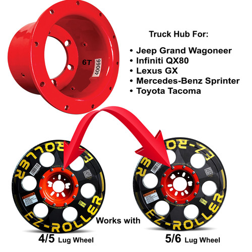 Interchangeable Hub Center for 6T- Truck