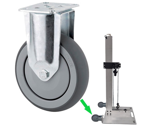 Fixed Caster Wheel -for Vac-N-Pull - Vacuum Pull Post B