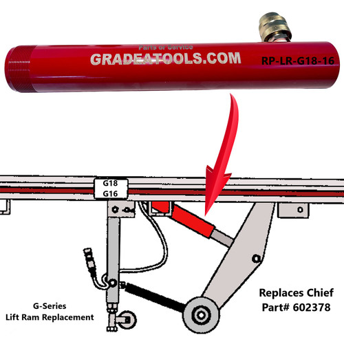 Replacement Chief G-18 & 16 Frame Machine  Lift Ram Cylinder B