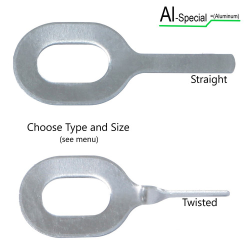 Al-Special Aluminum Dent Pulling Rings Keys - Straight & Twisted  A