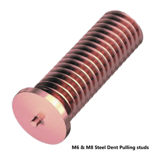 Steel Dent Pulling Studs M6 , M8- 16-20mm (L) - Copper coated A