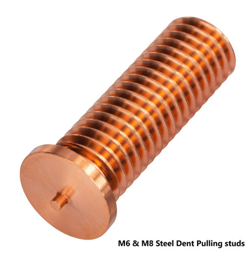 Steel Dent Pulling Studs M6 and M8 Copper Coated deliver strong reliable attachment points.