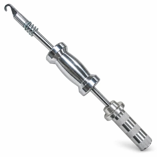 GYS 051201 dent pulling slide hammer with hook for steel body panel repair.