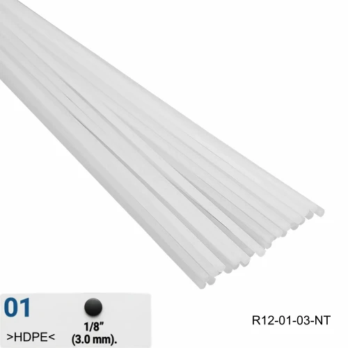 Polyvance High-Density Polyethylene (HDPE) plastic repair welding rods.