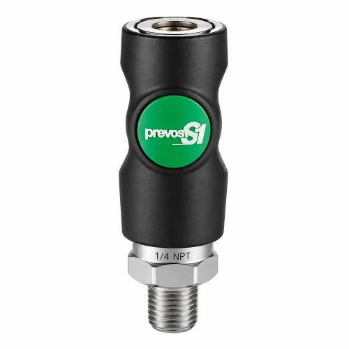 Male Green dot high flow quick release safety coupler - ESI071201.