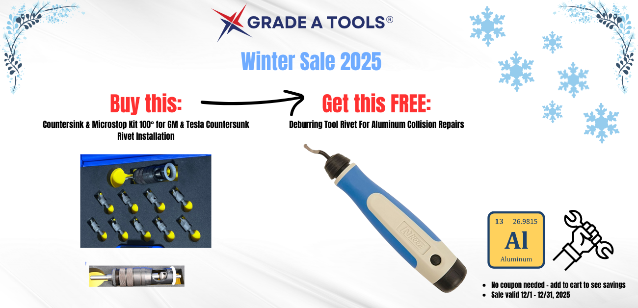 Countersink Rivet Kit for Tesla Christmas 2025 Sale Grade A Tools 