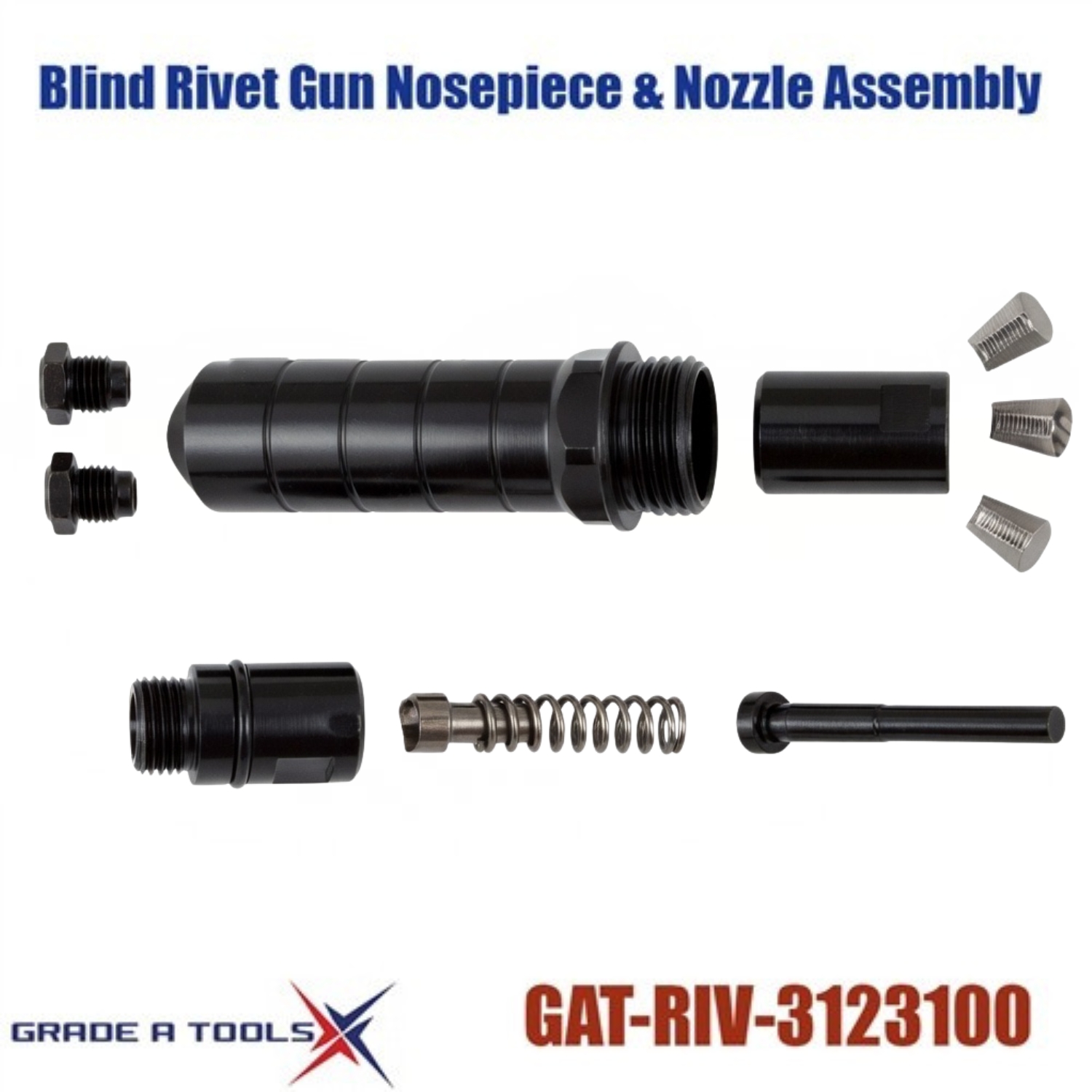 Nose Piece & Nozzle Assembly (508/50R) - RIV-3123100