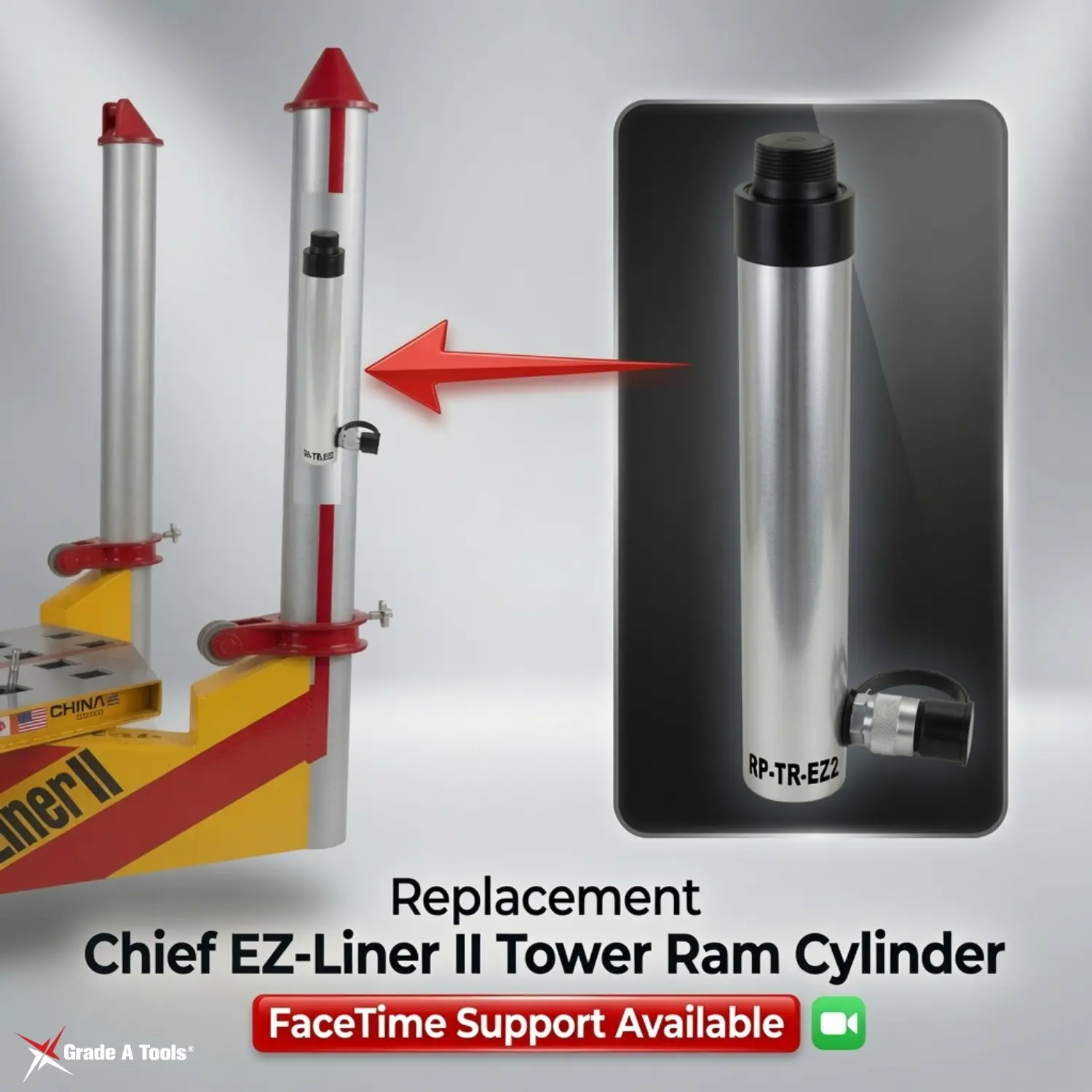 Replacement Chief EZ Liner II Tower Ram 5-Ton ram with 10
