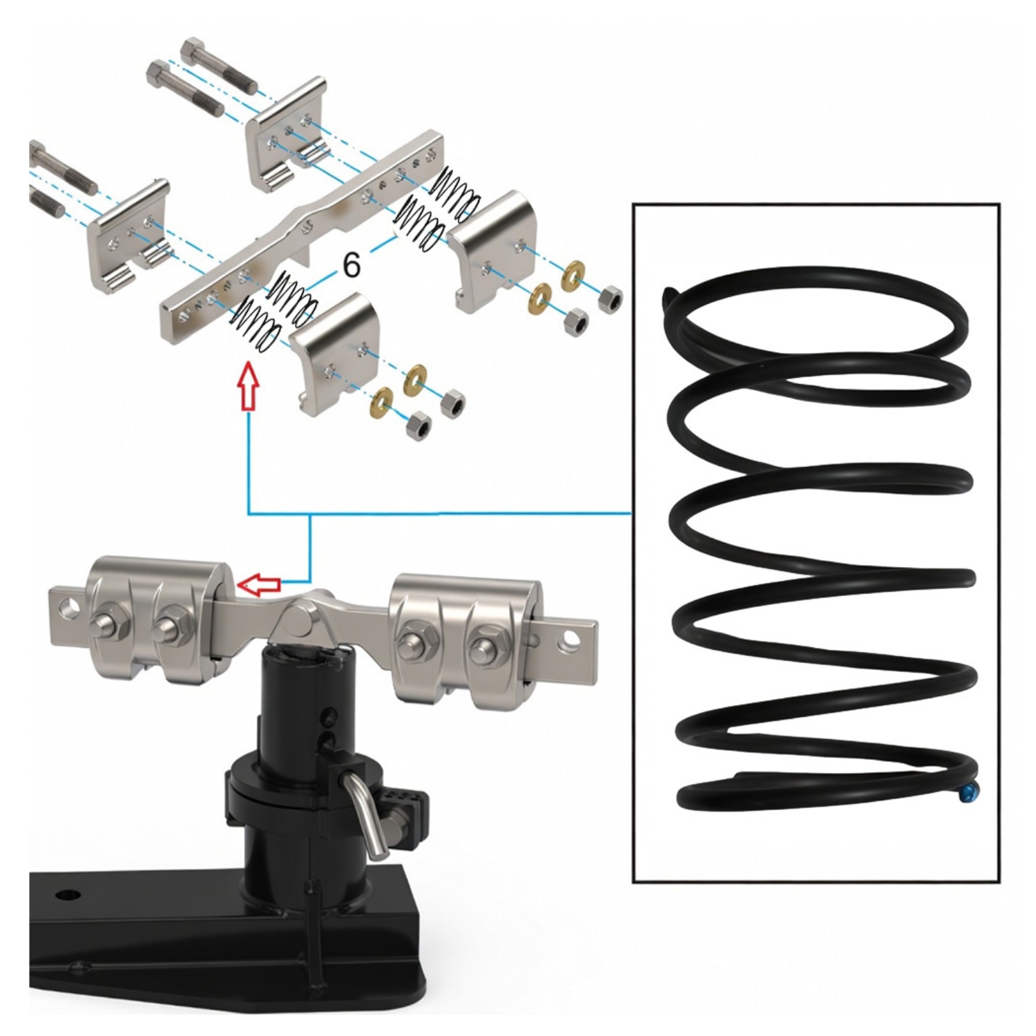 Replacement Chief Frame Machine Clamp Springs for Generation 1