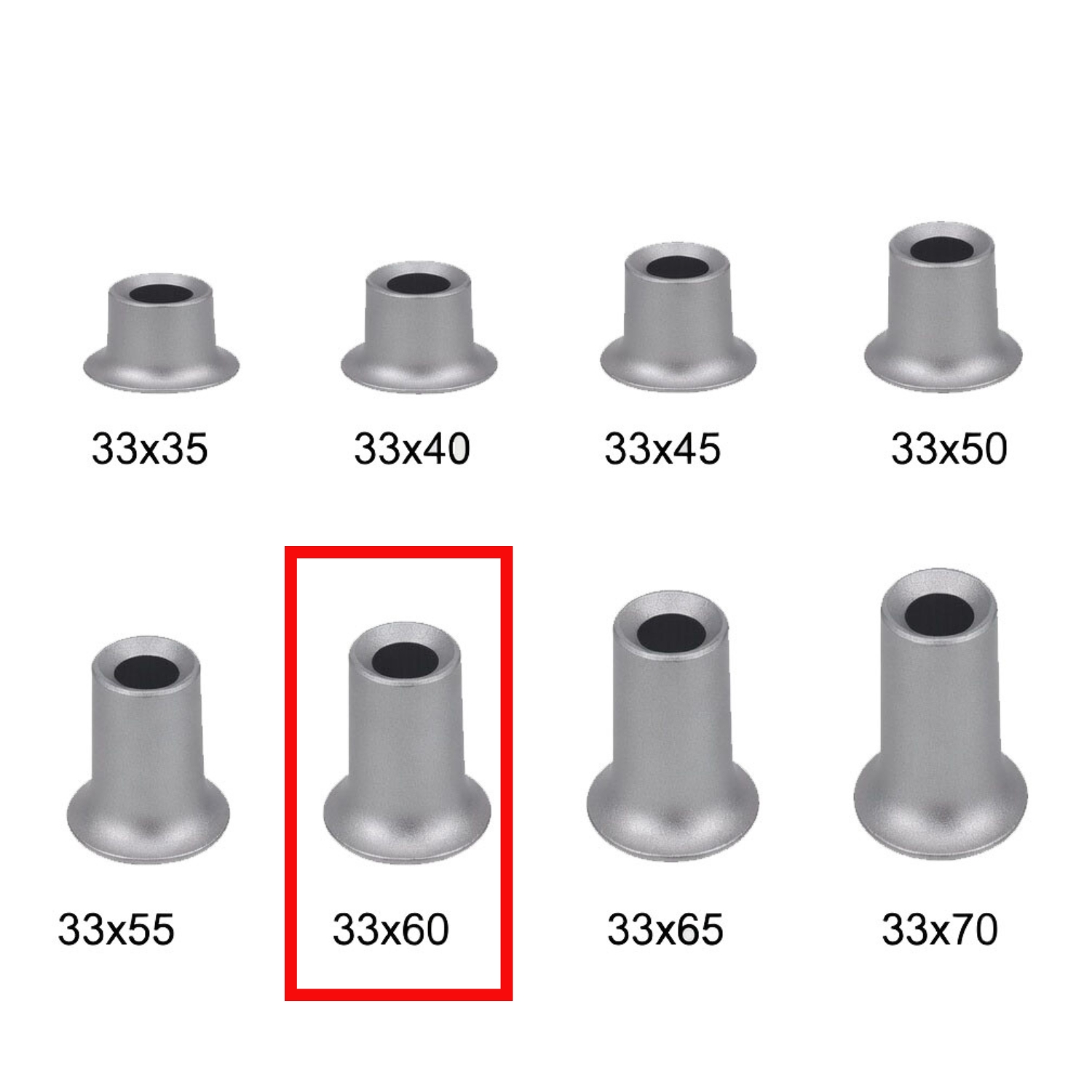 3.3mm x 6.0mm Aluminum Self Piercing Rivets, 100/Box