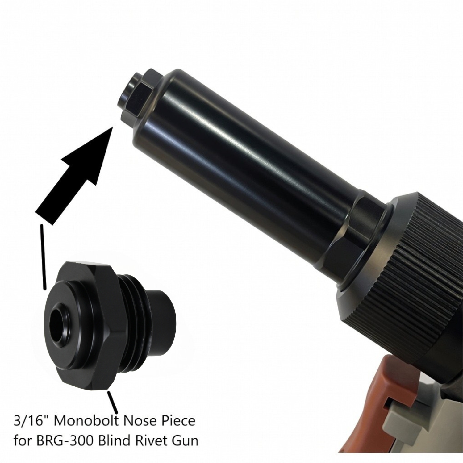 Nose Piece 3/16 - 4.8mm Monobolt - BRG-300 Blind Rivet Gun