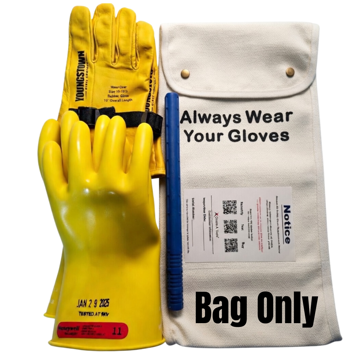 Canvas Glove Bag - For Electrical Gloves - 15