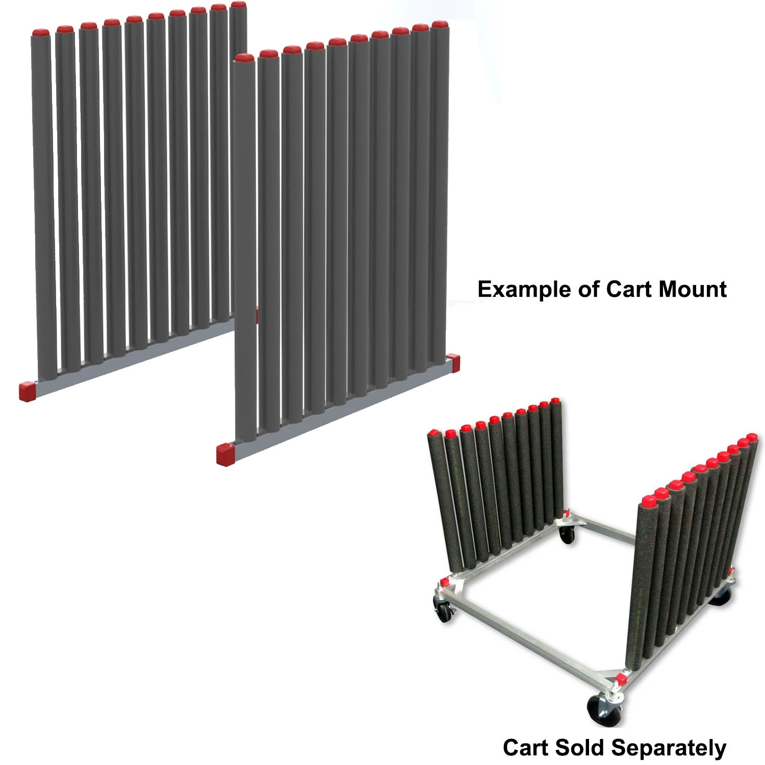 Windshield Rack Vertical Windshield and Glass Storage Rack - 9 Slot