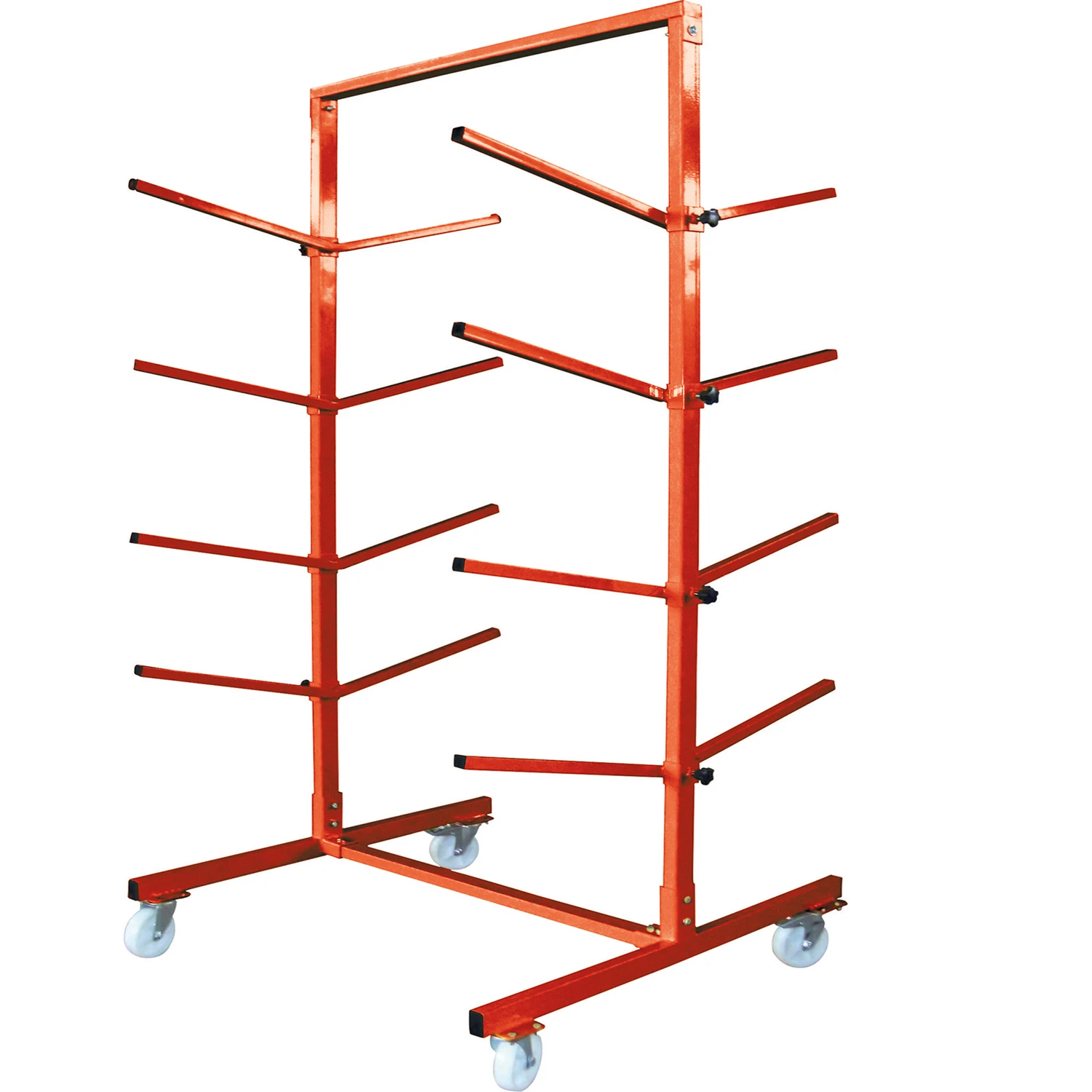 Round Rack Bumper Mobile Bumper Rack - Double Sided - Holds (8) Bumpers