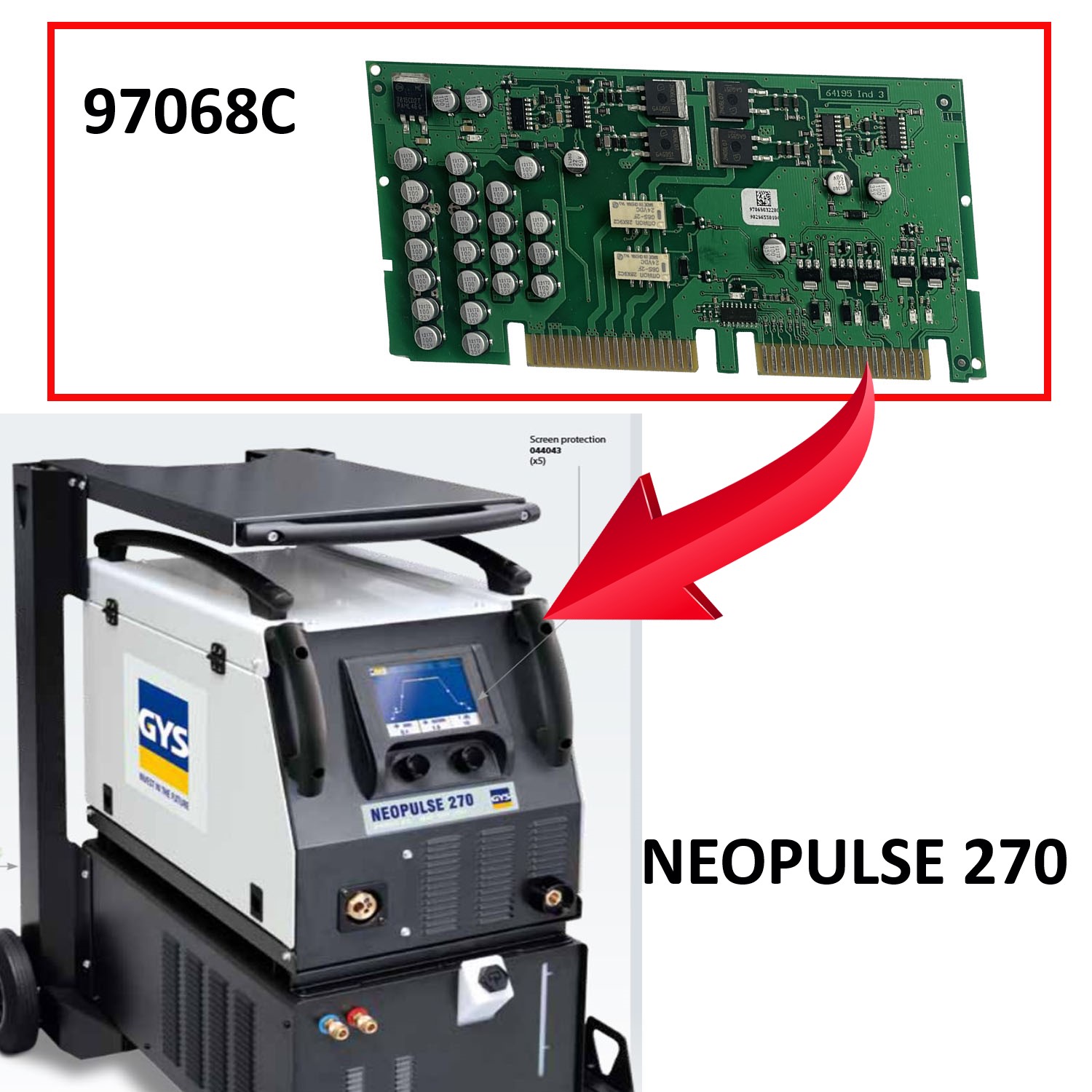 Motor Circuit Board For GYS Neopulse 270 Mig Welder