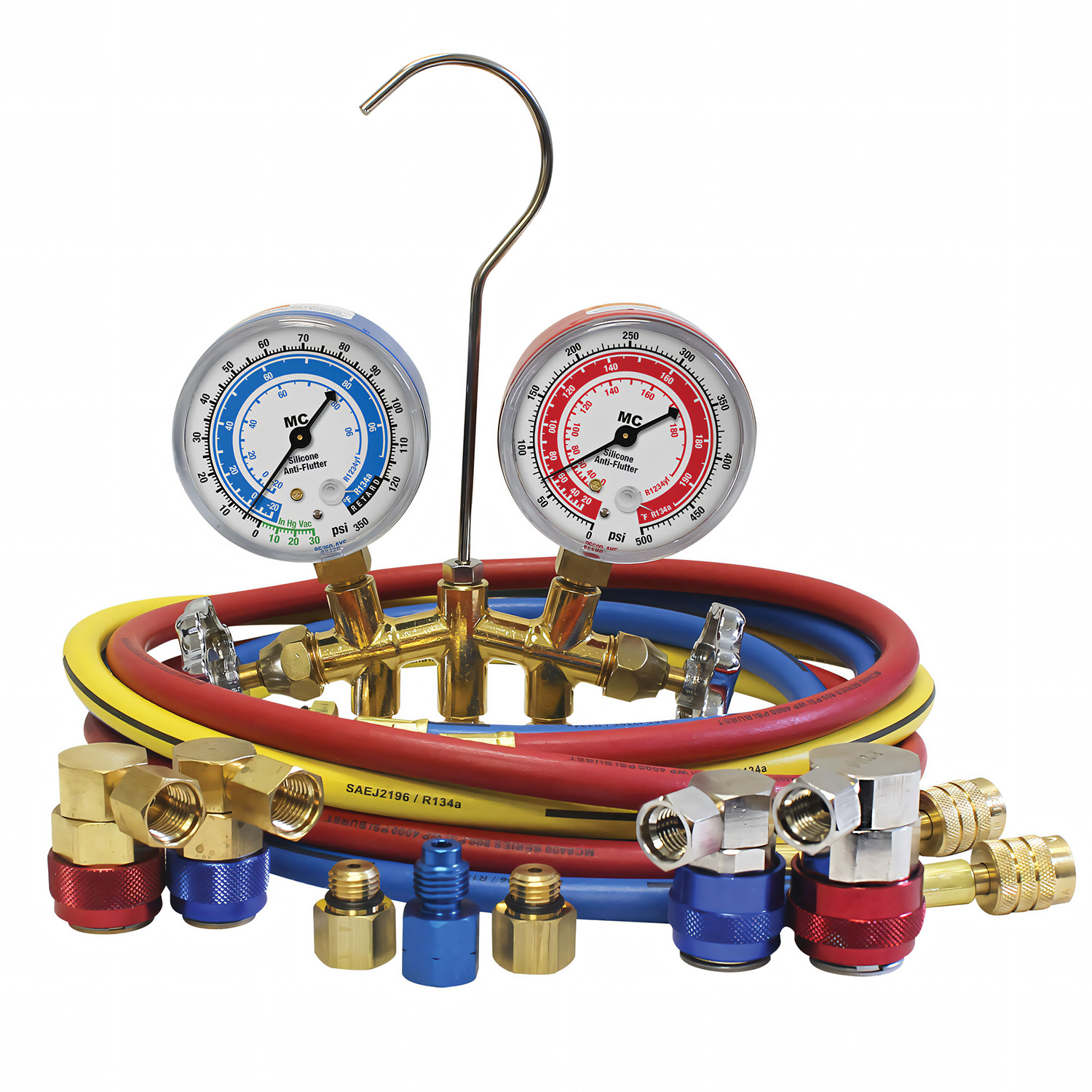 【17-4】Manグッズ一式 Mastercool 66661 Automotive R134A Manifold Gauge Sets with Economy