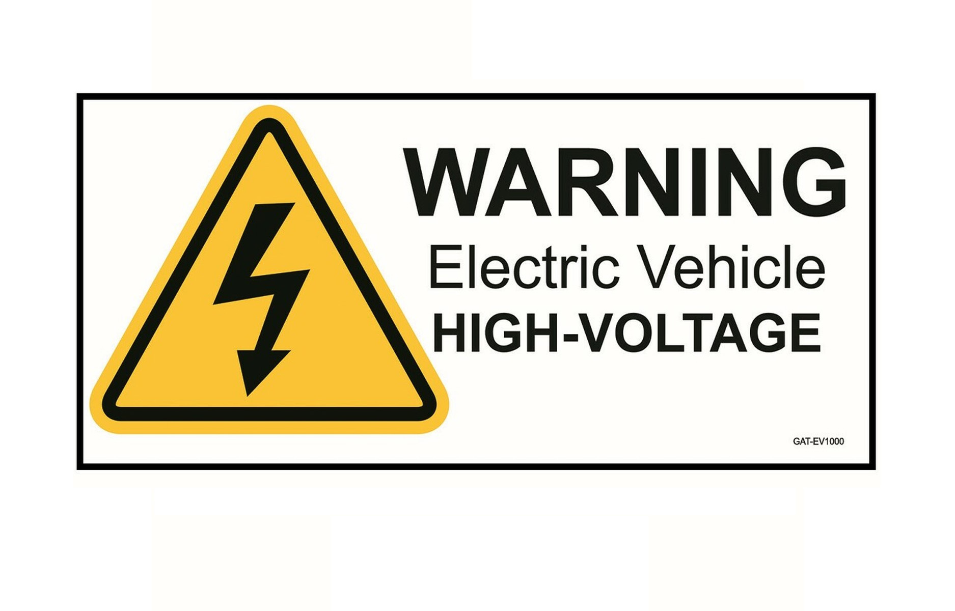 Safety Signage - EV & Hybrid Repair