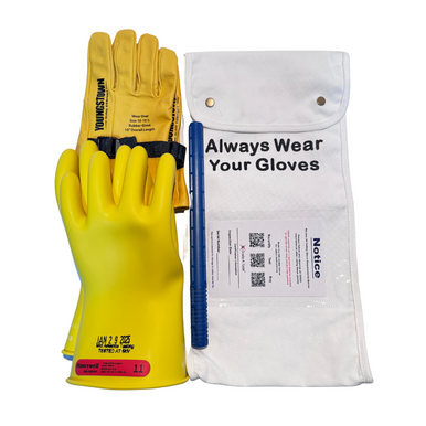 Class 0 Rubber Insulating Glove with Straight Cuff - 14