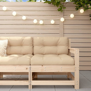 Patio Chair with Cushions Solid Wood Pine A949-825569