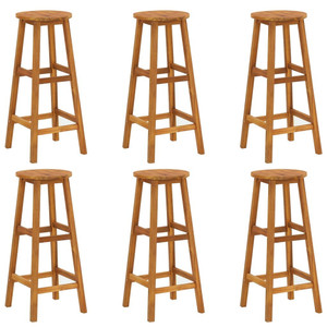 Bar Stools 6 pcs Solid Acacia Wood A949-310287