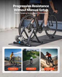 Bike Trainer, 26-29 Inch & 700C Wheels, Foldable Fluid Bicycle Stationary Trainer Stand for Indoor  E415-LTXXLJLTXSSKNUHZ1001V0