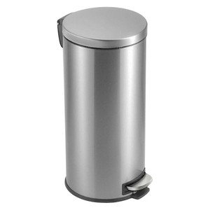 8-Gallon Round Stainless Steel Step Trash Can Kitchen Bathroom Home Office Q280-EGSRTC399715