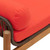 Patio Bench with Cushion Brown Poly Rattan Acacia A949-366302