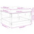 Patio Footstool with Cushion Solid Wood Pine A949-825555