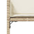 Patio Chairs with Cushions 4 pcs Beige Poly Rattan A949-4007479