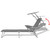 Sun Lounger with Canopy Steel Gray A949-42934