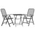 3 Piece Patio Dining Set Expanded Metal Mesh Anthracite A949-3084717