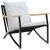 4 Piece Balcony Furniture Set with Cushions Black Steel A949-4009305