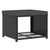 4 Piece Patio Lounge Set Poly Rattan Black A949-44287
