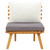 Patio Chair with Cushions Solid Acacia Wood A949-46671