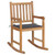 Rocking Chair with Anthracite Cushion Solid Teak Wood A949-3062757