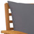 Patio Chairs 2 pcs with Dark Gray Cushion Solid Acacia Wood A949-311832