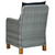 Patio Chairs with Cushions 2 pcs Poly Rattan Light Gray A949-313318