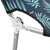 Folding Sun Lounger with Head Cushion Steel Leaves Print A949-310334