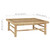 2 Piece Patio Lounge Set with Cream White Cushions Bamboo A949-313144
