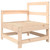 Patio Chair with Cushions Solid Wood Pine A949-825569