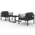 3 Piece Patio Lounge Set with Cushions Aluminum Anthracite A949-3107780