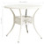 Patio Table White 35.4"x35.4"x29.1" Cast Aluminum A949-315587