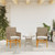 Patio Chairs with Cushions 2 pcs Beige Poly Rattan&Solid Wood A949-368716