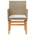 Patio Chairs with Cushions 2 pcs Beige Poly Rattan&Solid Wood A949-368716