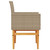 Patio Chairs with Cushions 2 pcs Beige Poly Rattan&Solid Wood A949-368716