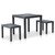 Patio Table with 2 Benches Plastic Anthracite A949-48778