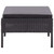 3 Piece Patio Lounge Set with Cushions Poly Rattan Black A949-48957