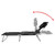 Folding Sun Lounger with Head Cushion Powder-coated Steel Black A949-41482