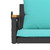 Swing Bench with Cushions Black 42.9"x24.4"x15.7" Poly Rattan A949-368160