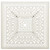Patio Table White 35.4"x35.4"x28.7" Cast Aluminum A949-315590